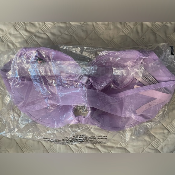 🆕 VICTORIA'S SECRET VS SEXY TEE LACIE PUSH UP BRA PURPLE 38D - Picture 7 of 10